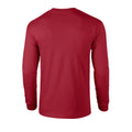 Cardinal Red - Back - Gildan Unisex Adult Ultra Plain Cotton Long-Sleeved T-Shirt