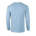 Light Blue - Back - Gildan Unisex Adult Ultra Plain Cotton Long-Sleeved T-Shirt