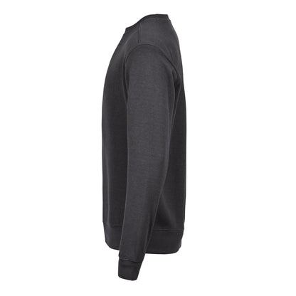 Dark Grey - Lifestyle - Tee Jays Mens Ribber Interlock Crew Neck Sweatshirt