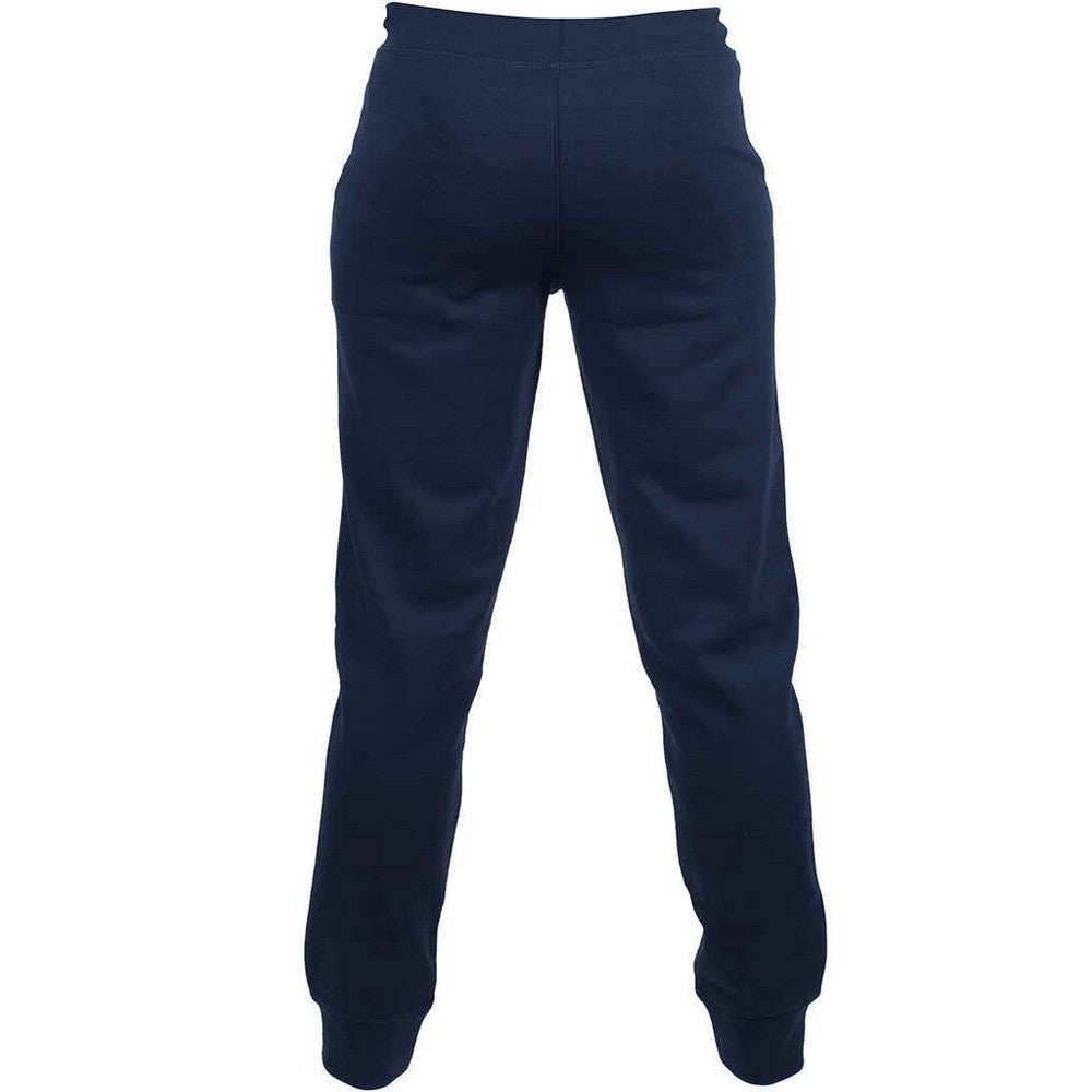 Navy - Back - SF Minni Childrens-Kids Cuffed Slim Jogging Bottoms