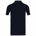 Navy-White - Back - Kariban Mens Flag Polycotton Pique Polo Shirt