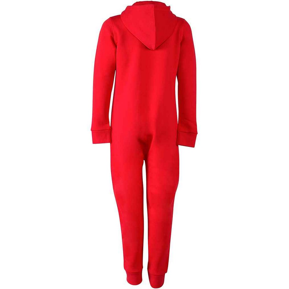 Bright Red - Back - SF Minni Childrens-Kids All-In-One Nightwear