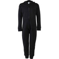 Black - Front - SF Minni Childrens-Kids All-In-One Nightwear