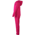 Fuchsia - Side - SF Minni Childrens-Kids All-In-One Nightwear