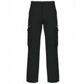 Black - Front - Kariban Mens Heavy Canvas Trousers