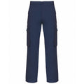 Navy - Front - Kariban Mens Heavy Canvas Trousers