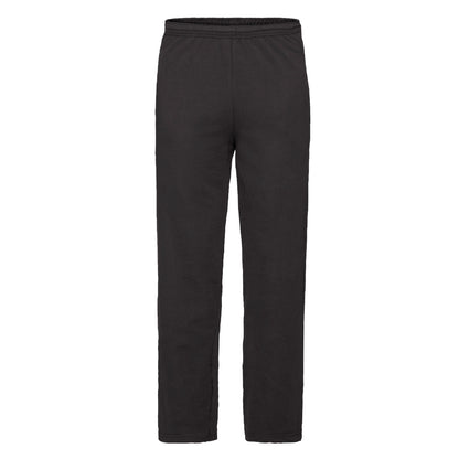 Black - Front - Fruit Of The Loom Unisex Adult Lightweight Jogging Bottoms