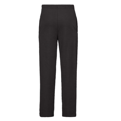 Black - Back - Fruit Of The Loom Unisex Adult Lightweight Jogging Bottoms