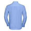 Bright Sky - Back - Russell Mens Ultimate Non-Iron Tailored Long-Sleeved Formal Shirt