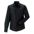 Black - Front - Russell Mens Ultimate Non-Iron Tailored Long-Sleeved Formal Shirt