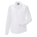 White - Front - Russell Mens Ultimate Non-Iron Tailored Long-Sleeved Formal Shirt
