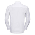 White - Back - Russell Mens Ultimate Non-Iron Tailored Long-Sleeved Formal Shirt