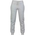 Heather Grey - Front - Skinni Fit Womens-Ladies Heather Cuffed Slim Jogging Bottoms