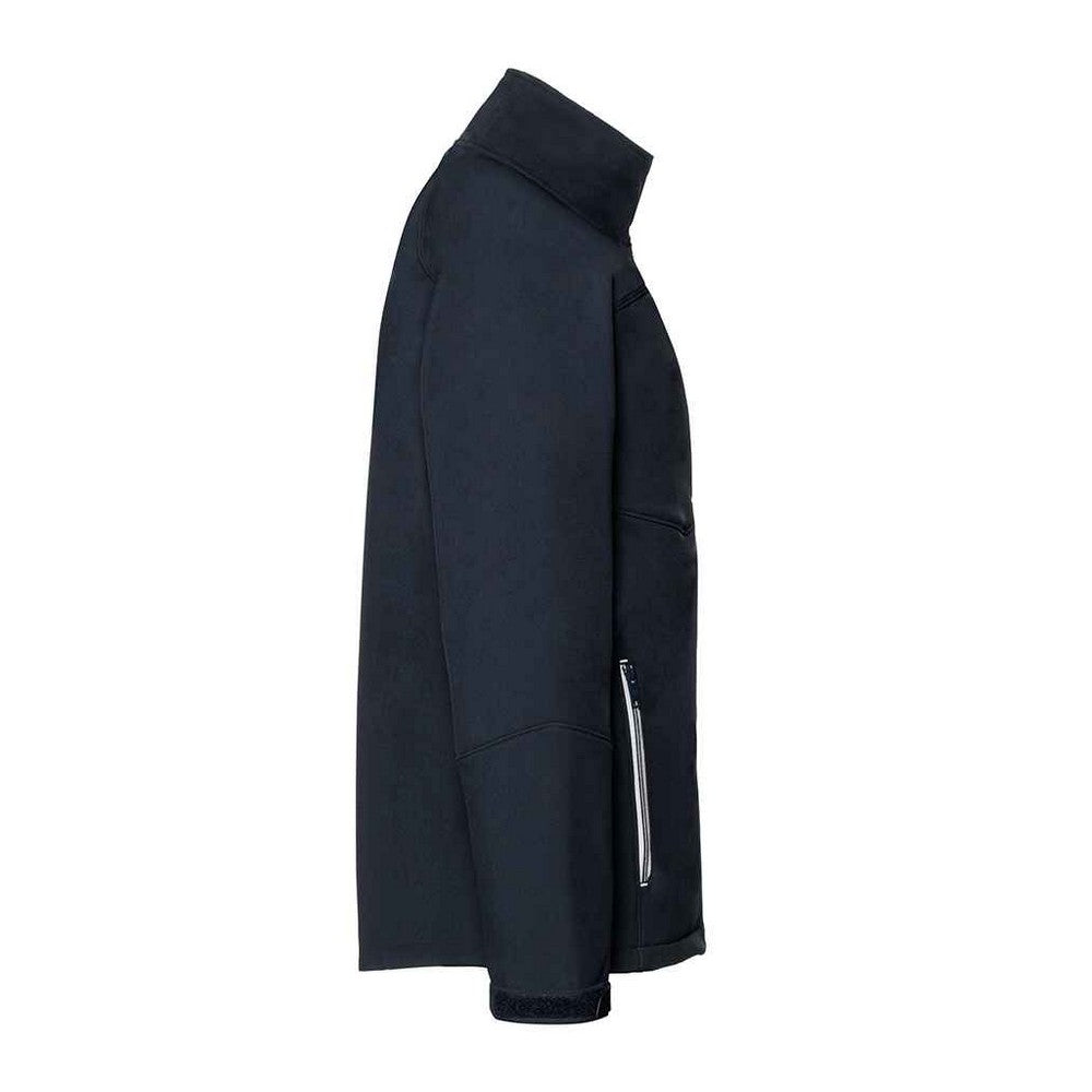 French Navy - Side - Russell Mens Bionic Soft Shell Jacket