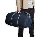 Vintage Oxford Navy - Side - Quadra Vintage Canvas Duffle Bag