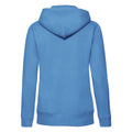 Azure - Back - Fruit of the Loom Womens-Ladies Lady Fit Full Zip Hoodie