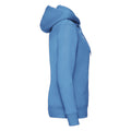 Azure - Side - Fruit of the Loom Womens-Ladies Lady Fit Full Zip Hoodie