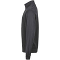 Dark Grey - Side - Tee Jays Mens Ribber Interlock Half Zip Sweatshirt