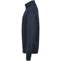 Navy - Side - Tee Jays Mens Ribber Interlock Half Zip Sweatshirt