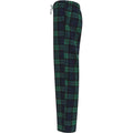 Navy-Green - Side - SF Minni Childrens-Kids Tartan Lounge Pants