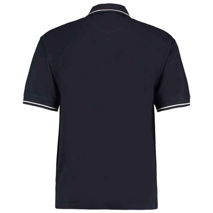 Navy-White - Back - Kustom Kit Mens Polo Shirt