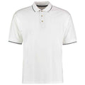 White-Navy - Front - Kustom Kit Mens Polo Shirt