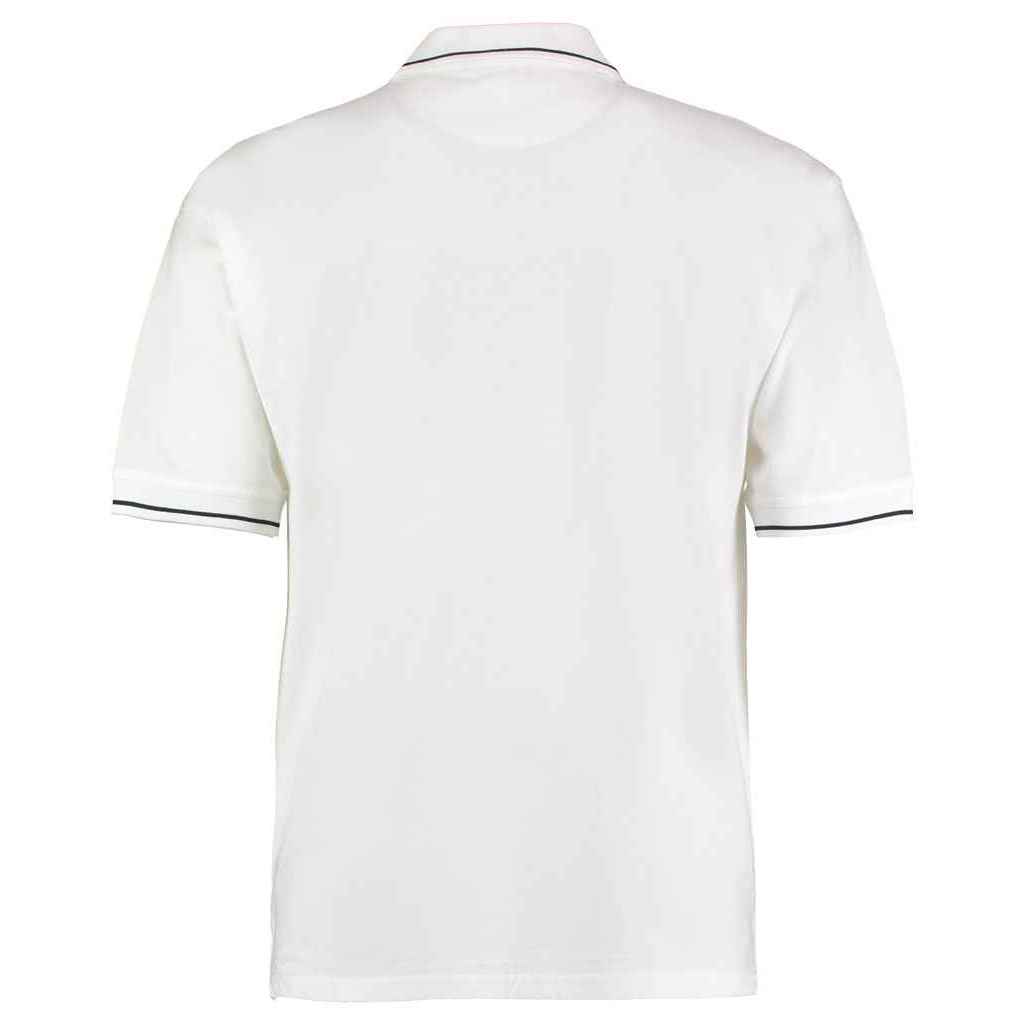 White-Navy - Back - Kustom Kit Mens Polo Shirt