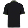 Black-Lime - Back - Kustom Kit Mens Polo Shirt