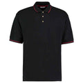 Black-Red - Front - Kustom Kit Mens Polo Shirt