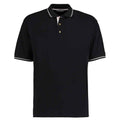 Black-White - Front - Kustom Kit Mens Polo Shirt