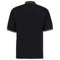 Black-Yellow - Back - Kustom Kit Mens Polo Shirt