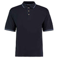 Navy-Light Blue - Front - Kustom Kit Mens Polo Shirt