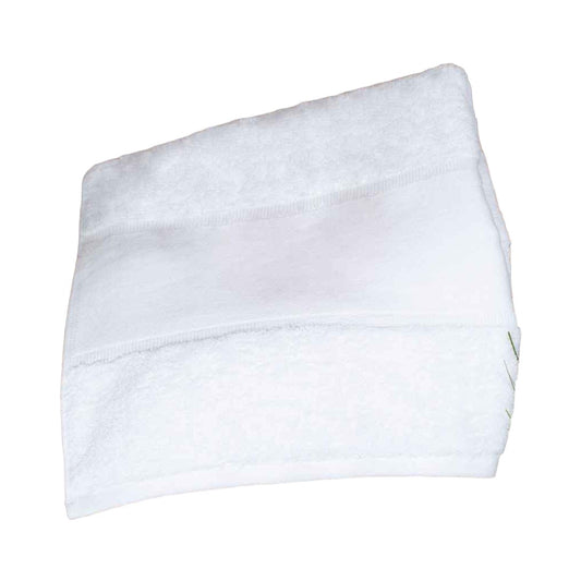 White - Front - Towel City Bordered Bath Towel