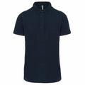 White - Front - Kariban Mens Piqué Stud Front Polo Shirt