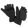 Black - Back - Result Unisex Adult Fingerless Gloves