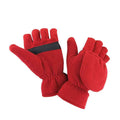 Red - Back - Result Unisex Adult Fingerless Gloves