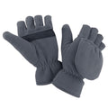 Grey - Back - Result Unisex Adult Fingerless Gloves