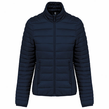 Navy - Front - Kariban Womens-Ladies Lightweight Padded Jacket