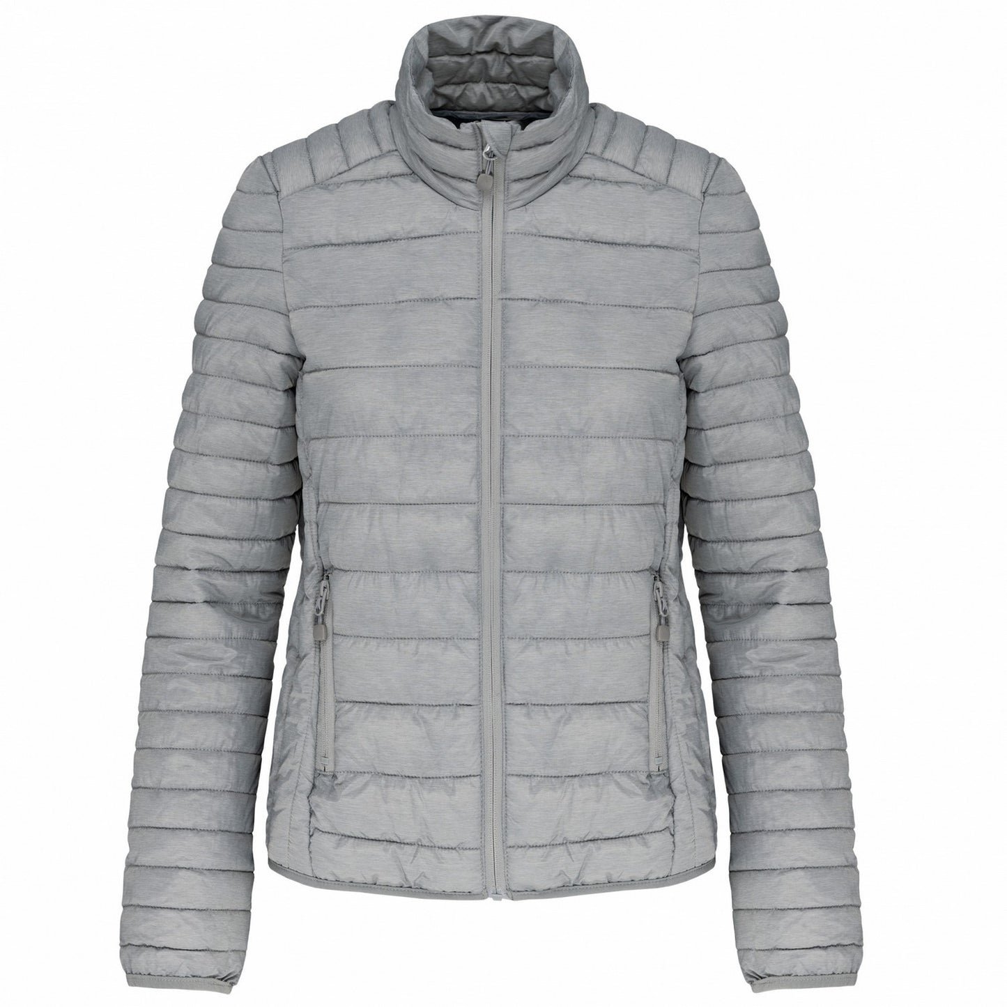 Silver Marl - Front - Kariban Womens-Ladies Lightweight Padded Jacket