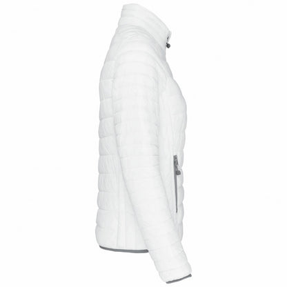 White - Side - Kariban Womens-Ladies Lightweight Padded Jacket