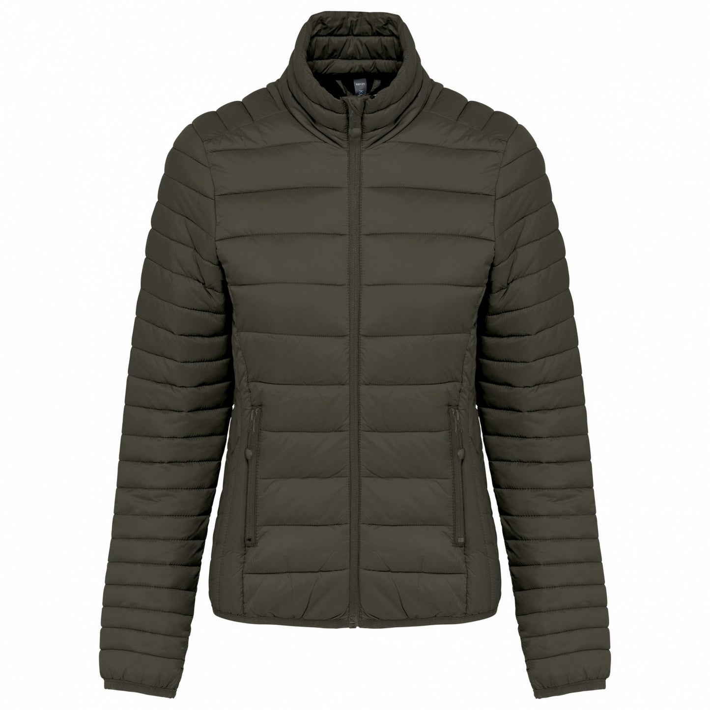 Dark Khaki - Front - Kariban Womens-Ladies Lightweight Padded Jacket