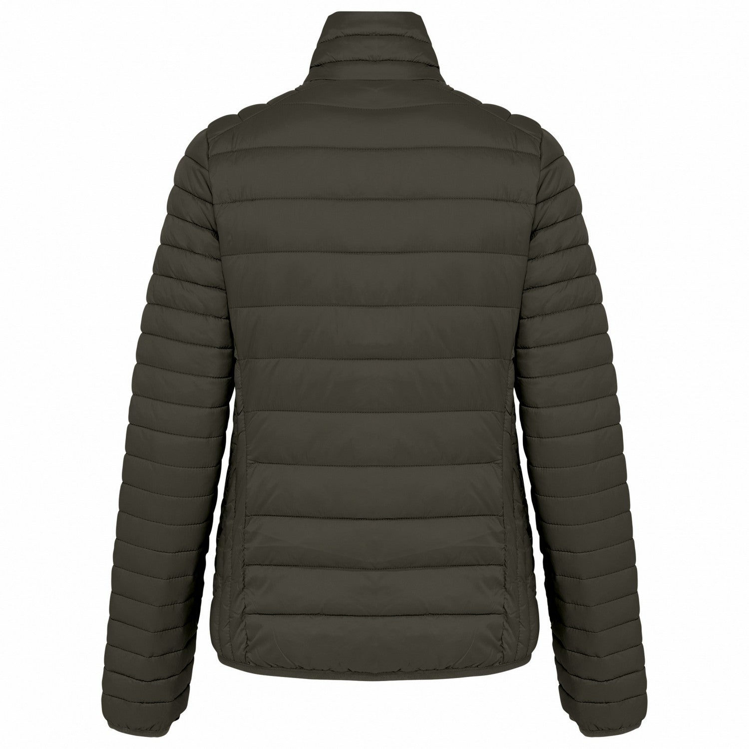 Dark Khaki - Back - Kariban Womens-Ladies Lightweight Padded Jacket