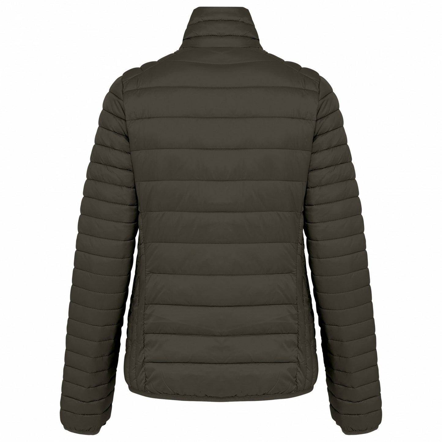 Dark Khaki - Back - Kariban Womens-Ladies Lightweight Padded Jacket