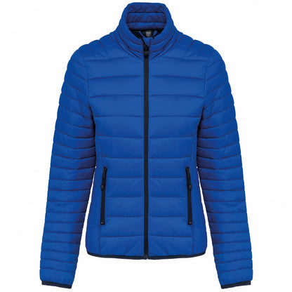 Light Royal Blue - Front - Kariban Womens-Ladies Lightweight Padded Jacket