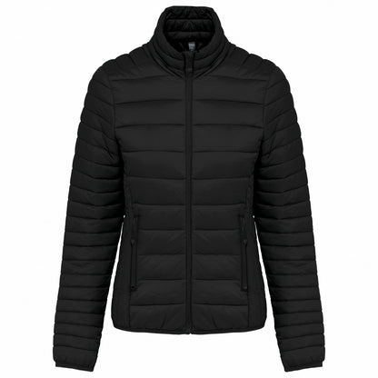 Black - Front - Kariban Womens-Ladies Lightweight Padded Jacket