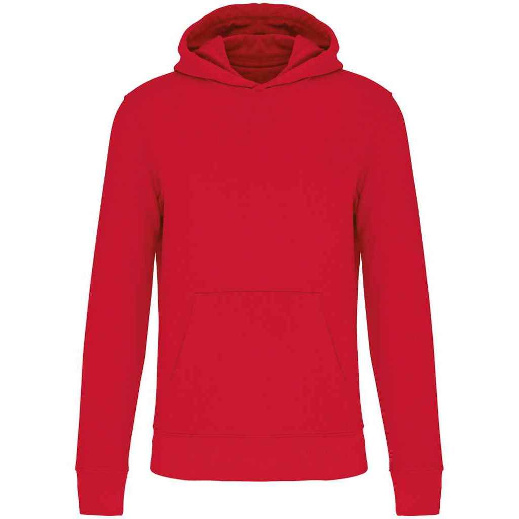 Red - Front - Kariban Childrens-Kids Eco Friendly Hoodie