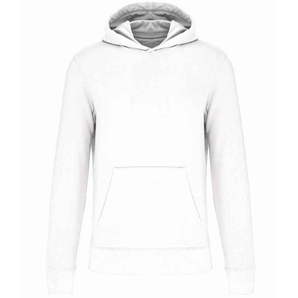 White - Front - Kariban Childrens-Kids Eco Friendly Hoodie