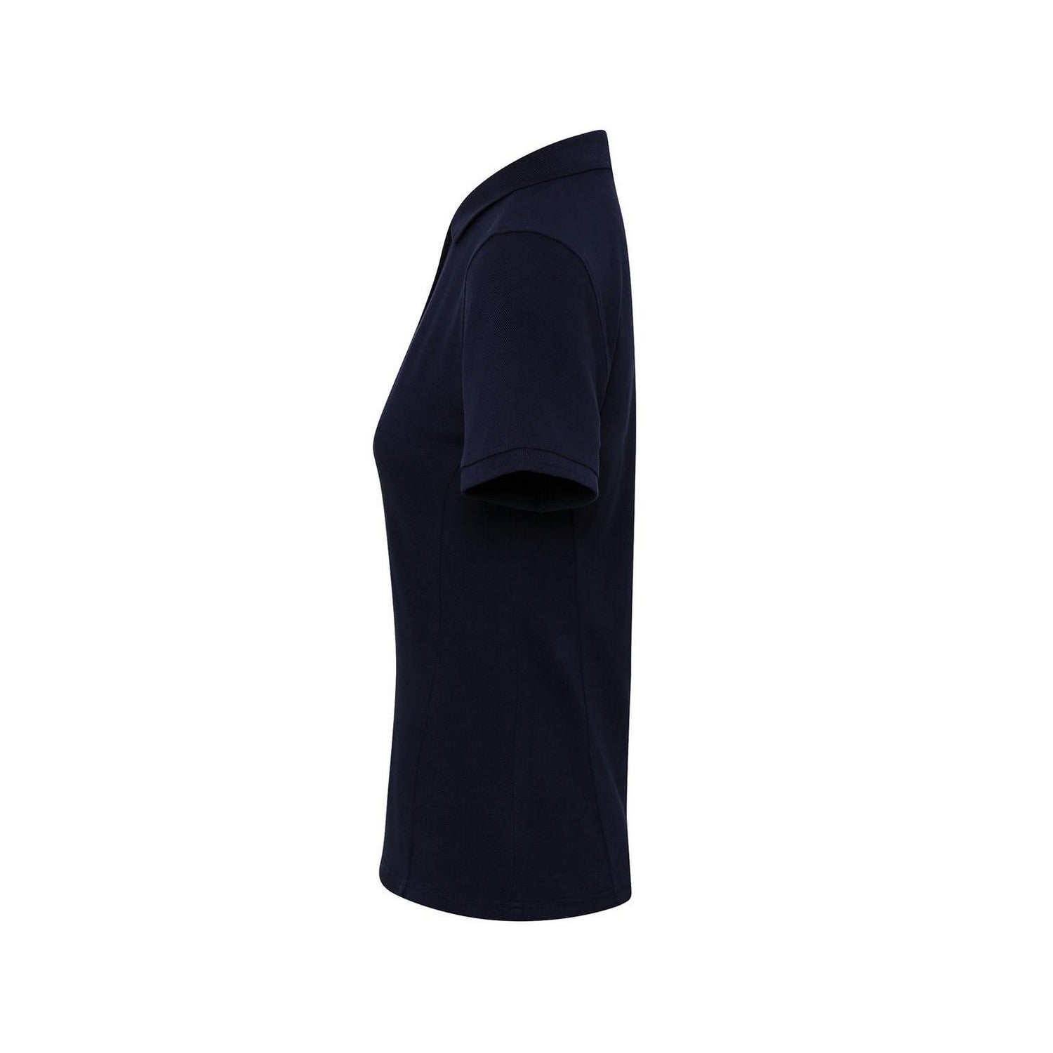 Navy - Side - Premier Womens-Ladies Coolchecker Plus Polo Shirt
