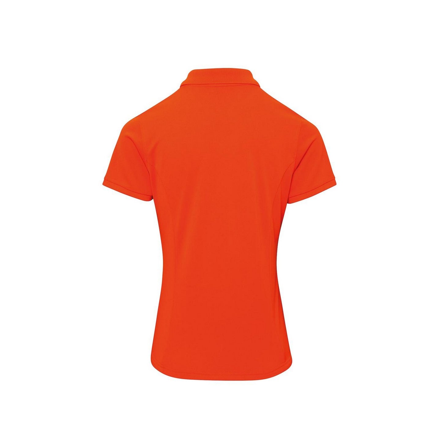 Orange - Back - Premier Womens-Ladies Coolchecker Plus Polo Shirt