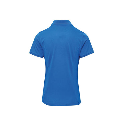 Sapphire Blue - Back - Premier Womens-Ladies Coolchecker Plus Polo Shirt